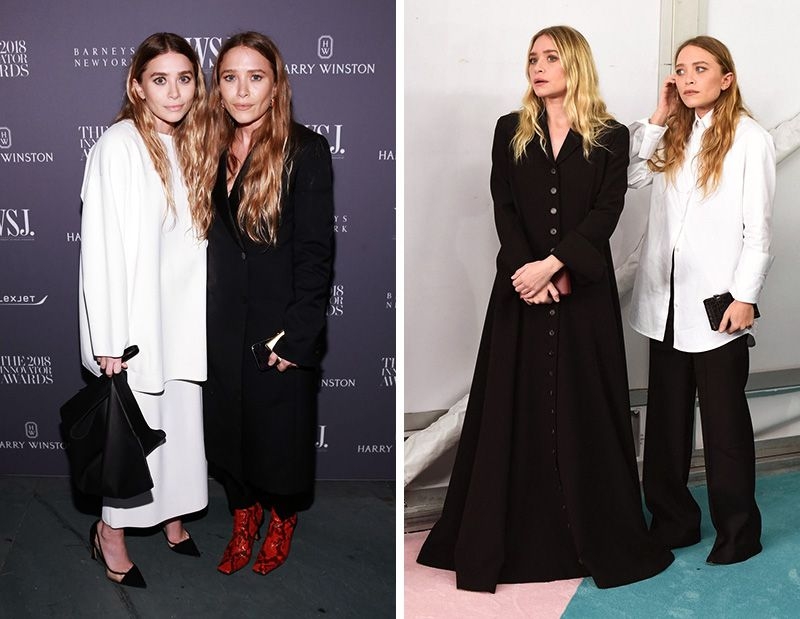 The Olsen sisters style: oversize