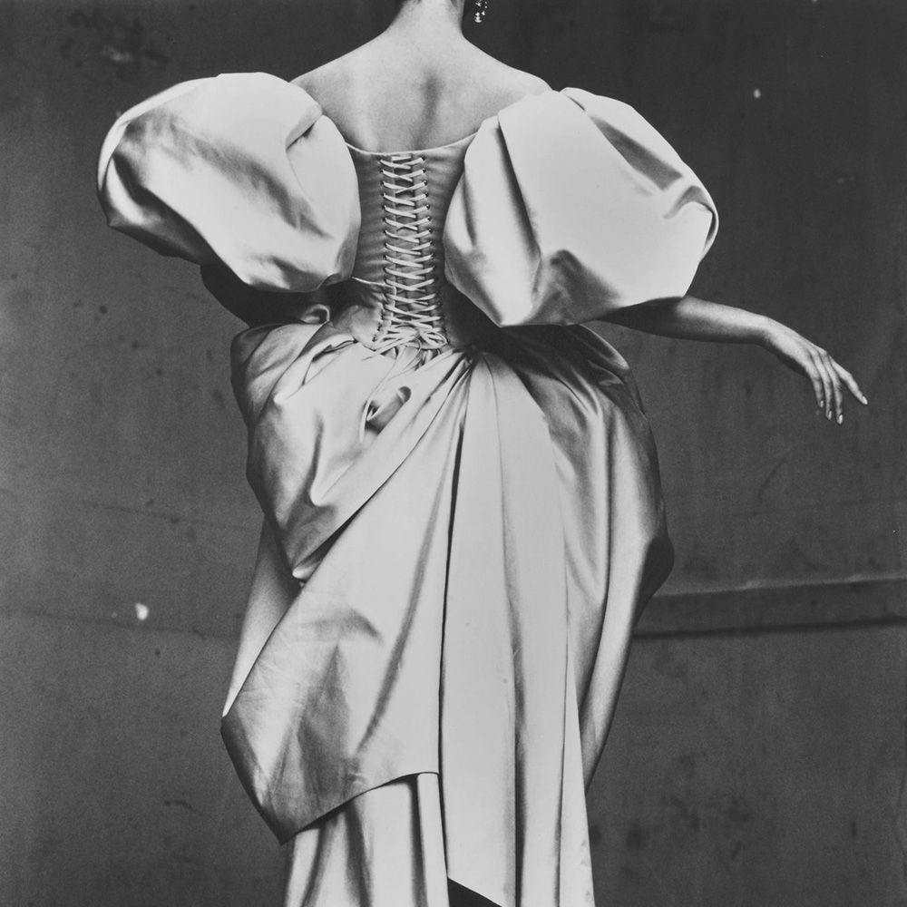 Christian Lacroix Duchesse Satin Dress, Paris, 1995 by Irving Penn